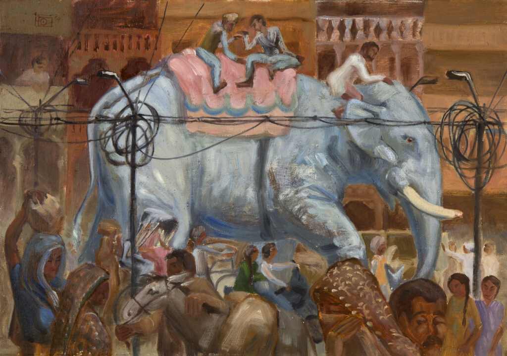 Юлия Ованесян Varanasi elephant