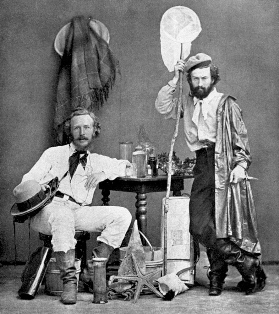 Н.Н. Миклухо-Маклай и Э. Геккель во время экспедиции на Канарские острова